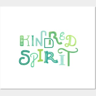 Kindred Spirit (green) Posters and Art